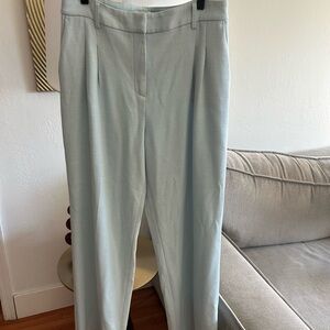 House Of Harlow 1960 Light Blue Preppy Wide Leg Trouser Pants Size 10 High Rise